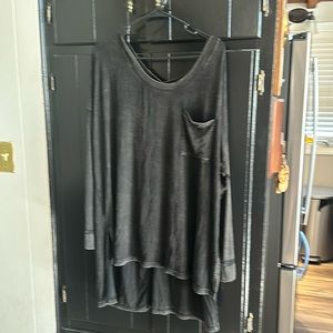 NWOT High low runic. Black with a little distress around the pocket